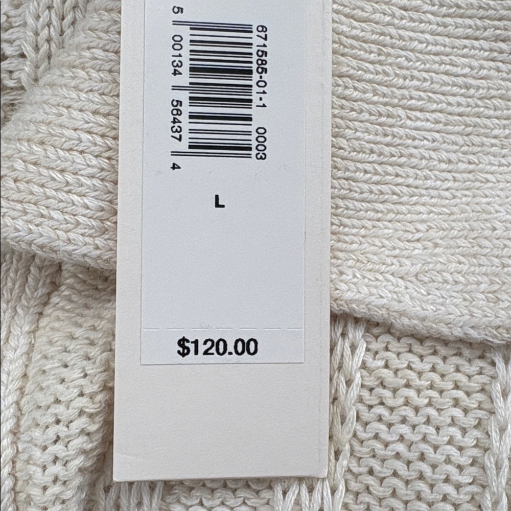 NWT Banana Republic Cotton Linen Resort Polo Sweater Sz Large (#671585) - Picture 5 of 8